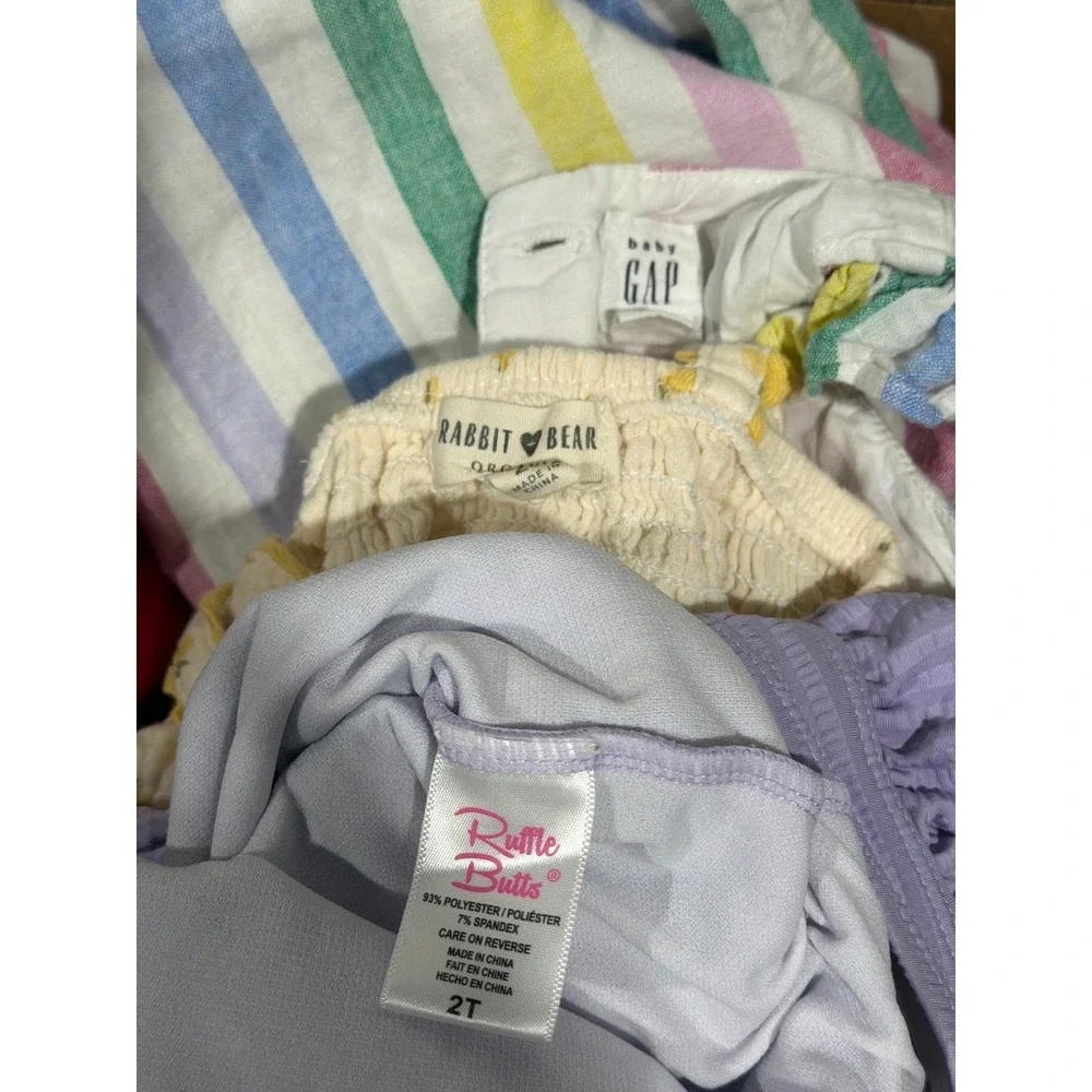 Baby‎ Gap RuffleButts Rabbit Bear Girls 2T Summer Bundle Swim Dress Set EUC